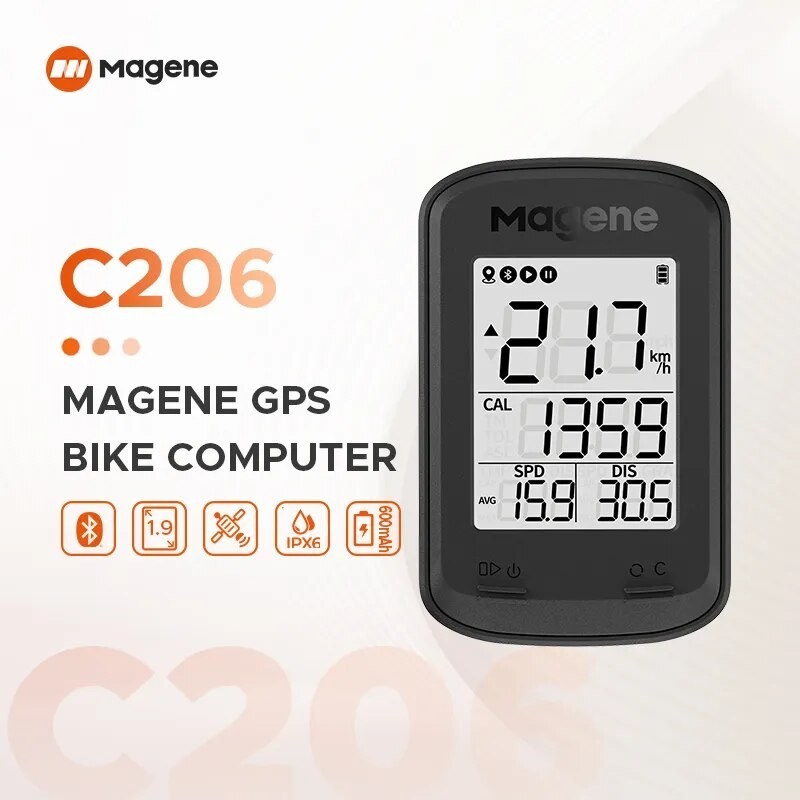 Jual Magene GPS Bicycle Computer Wireless Speedometer Road MTB Bike ...