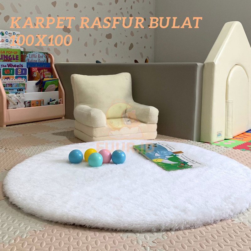 Jual [New] KARPET BULU RASFUR 100x100 (BUSA ROYAL FOAM 2cm) / ALAS ...