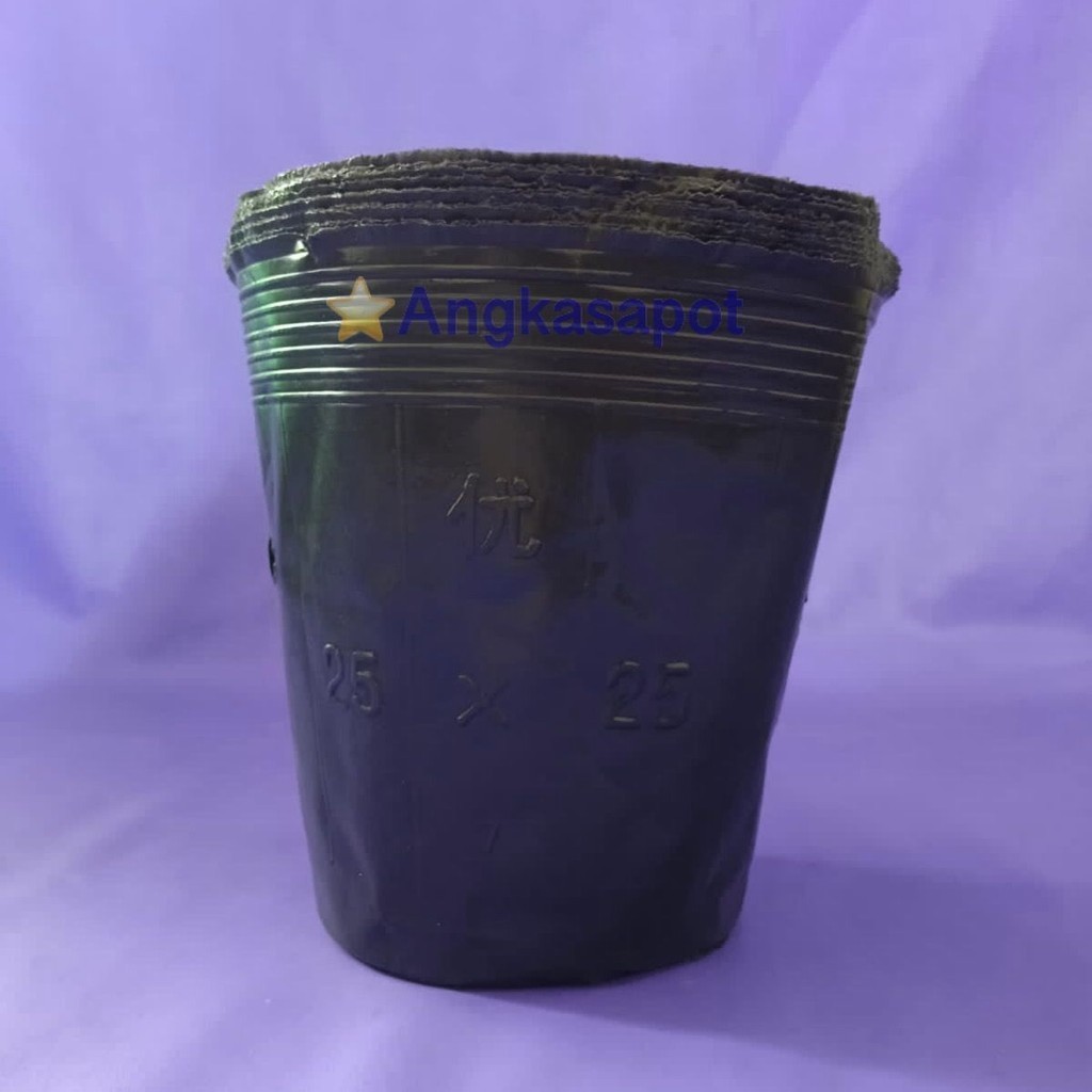Jual Polypot 25x25 ukuran 20 cm Polybag Cetak Bentuk Pot Semai Bibit ...