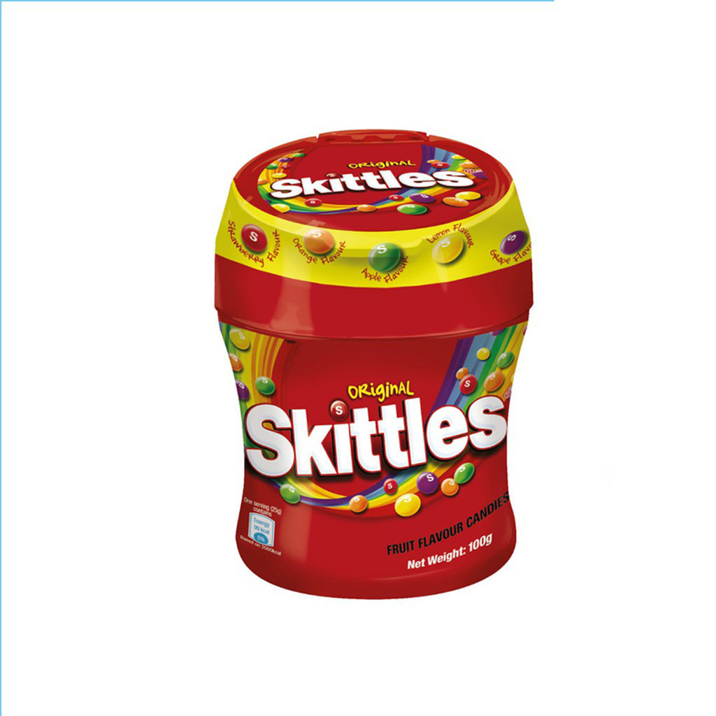 Jual SKITTLES Candy Skittles 100g Jar Original Fruit Flavour - GF0120 ...