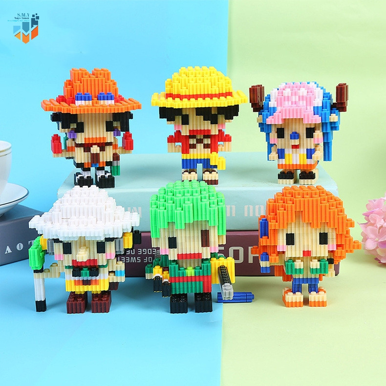 Jual Nano Blocks ONE PIECES Mini Series 3D Model, Mainan Blok Susun ...