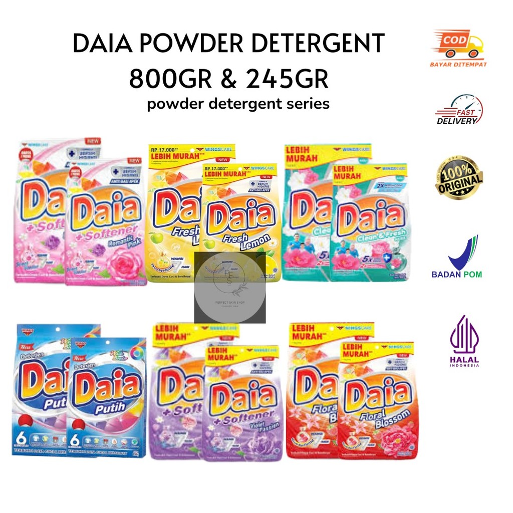 Jual Daia Powder Detergent Series | Shopee Indonesia