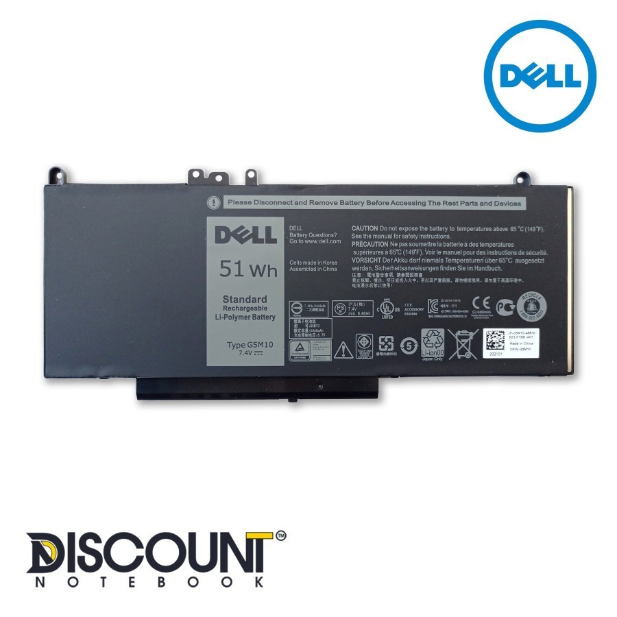 Jual Original Battery Baterai Dell Latitude E5450 G5m10 6 Cell L Shopee Indonesia