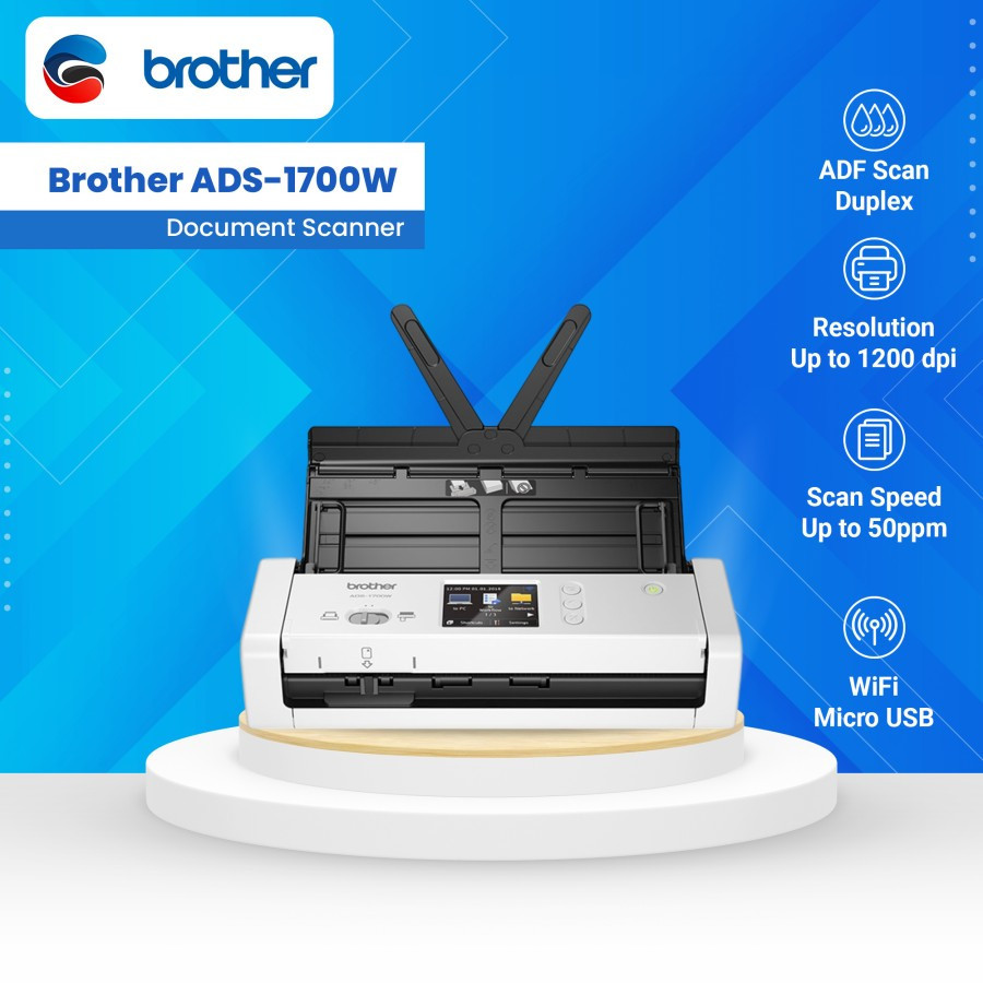 Jual BROTHER Scanner ADS1700W ADS 1700W Scanner Brother ADS 1700 W