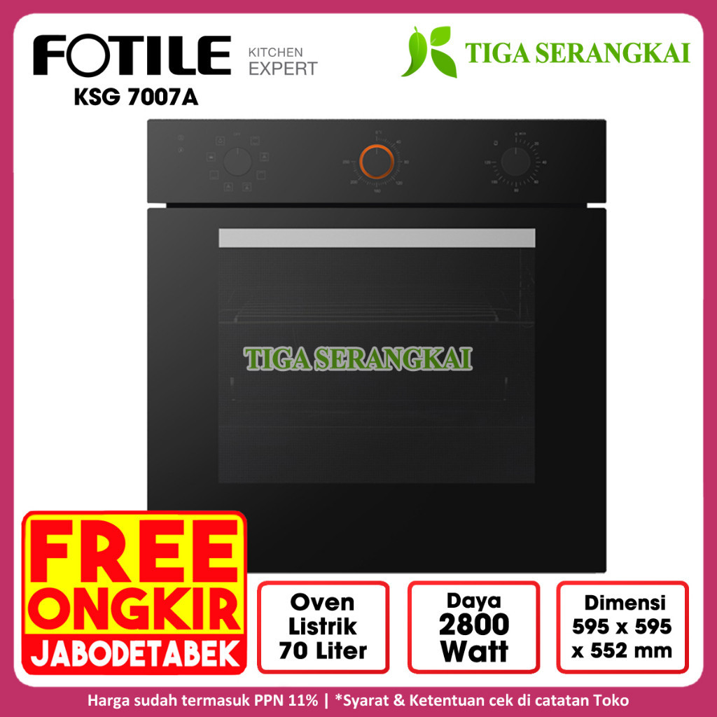 Jual Fotile Built In Oven Tanam Listrik KSG 7007A / KSG7007A Shopee