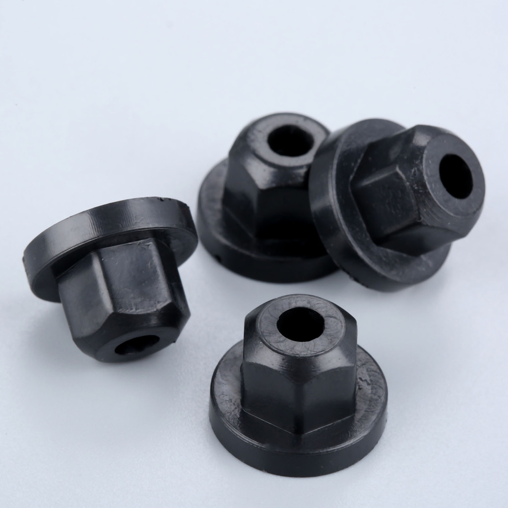 Jual 40Pcs Car Plastic Body Nut Flange Clips 10mm Hex Fastener Rivets ...