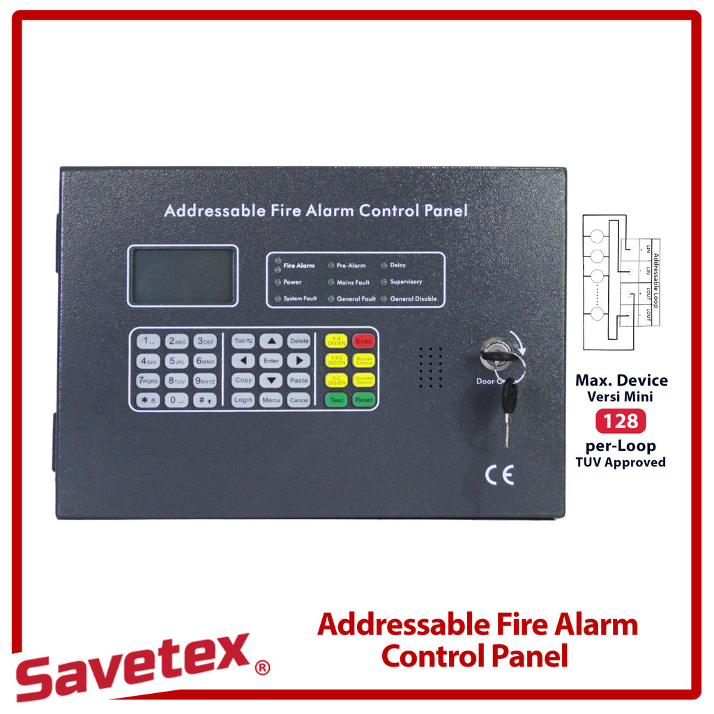 Jual Fire Alarm Control Panel Full Addressable Mini / MCFA Addressable ...