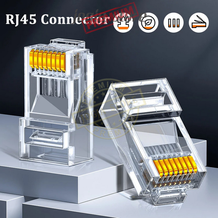 Jual SAP Modular Plug RJ45 5-554720-5 LAN Connector Network/Kepala LAN ...
