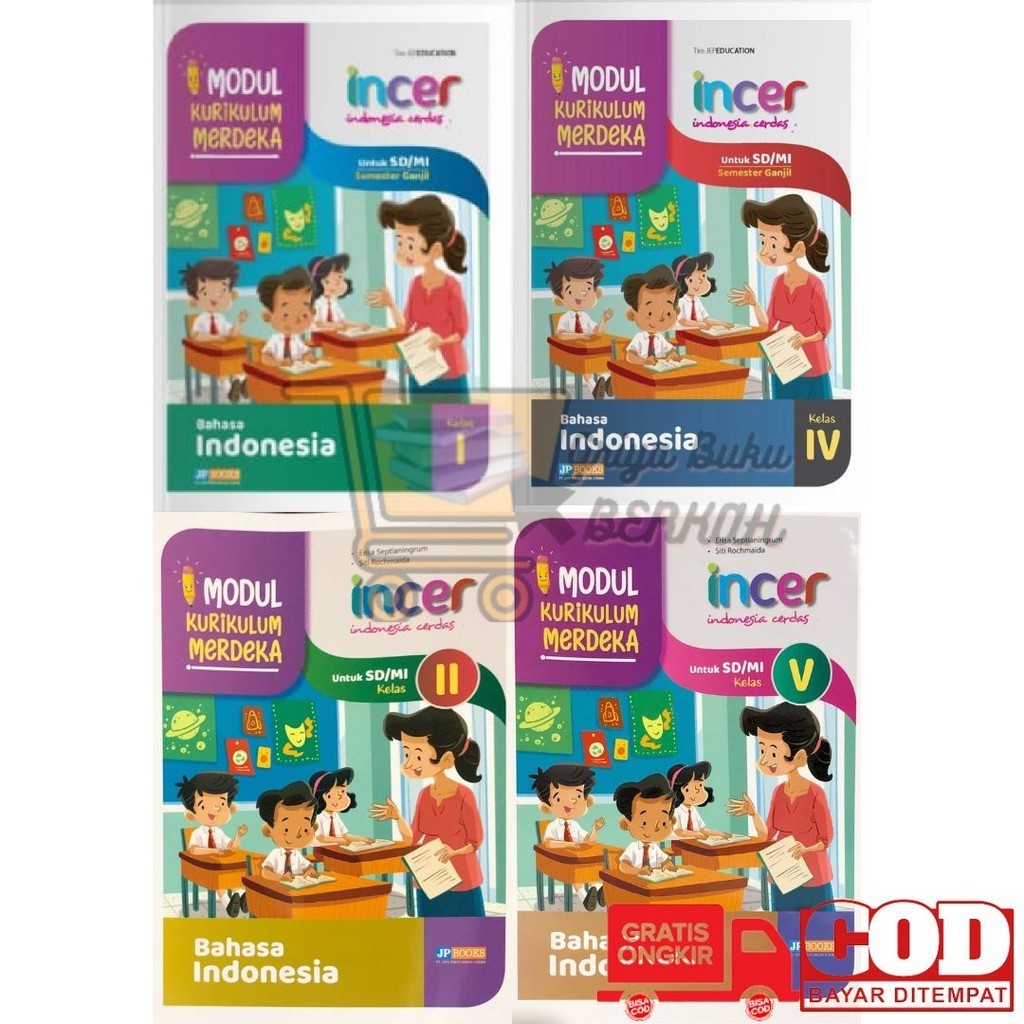 Jual Buku Modul Incer JP BOOKS Bahasa Indonesia Kurmer Kelas 1 2 3 4 5 ...