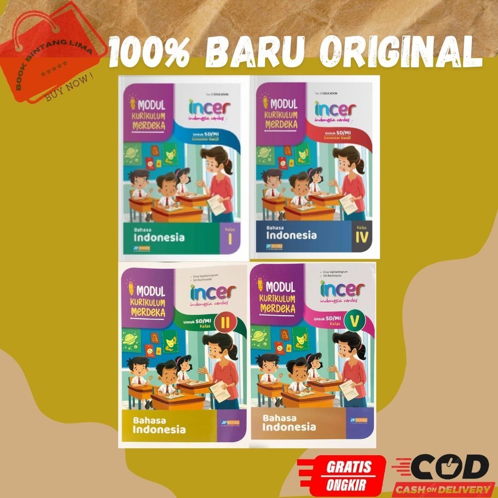Jual Modul Incer Bahasa Indonesia Kurmer Kelas 1 2 3 4 5 6 SD/MI JP ...