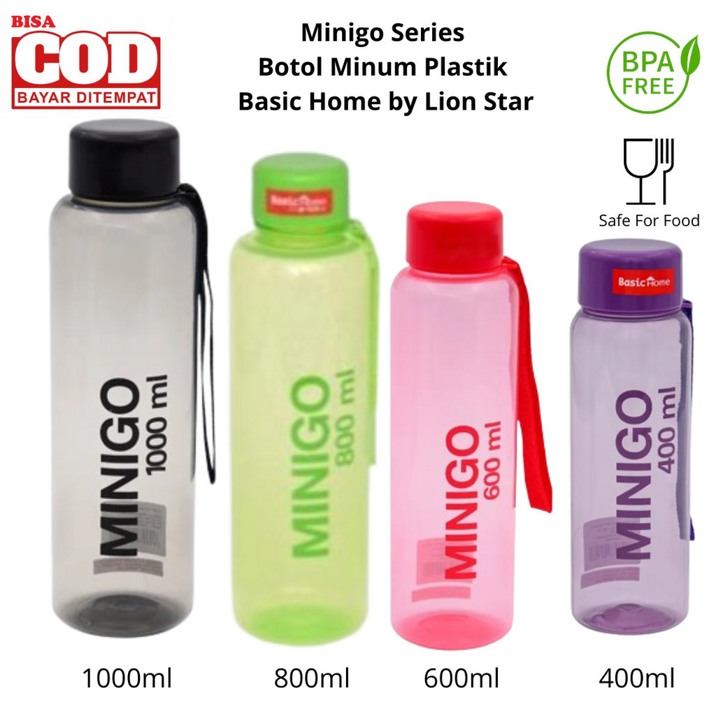 Jual Minigo Series Botol Minum Plastik Lion Star Basic Home 1000ml ...