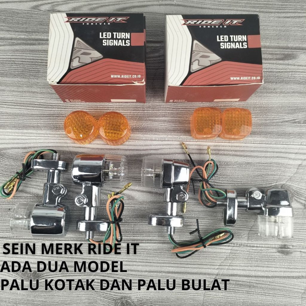 Jual LAMPU SEIN RITING LED CB MODEL PALU BULAT KOTAK RIDE IT NYALA 2 ...