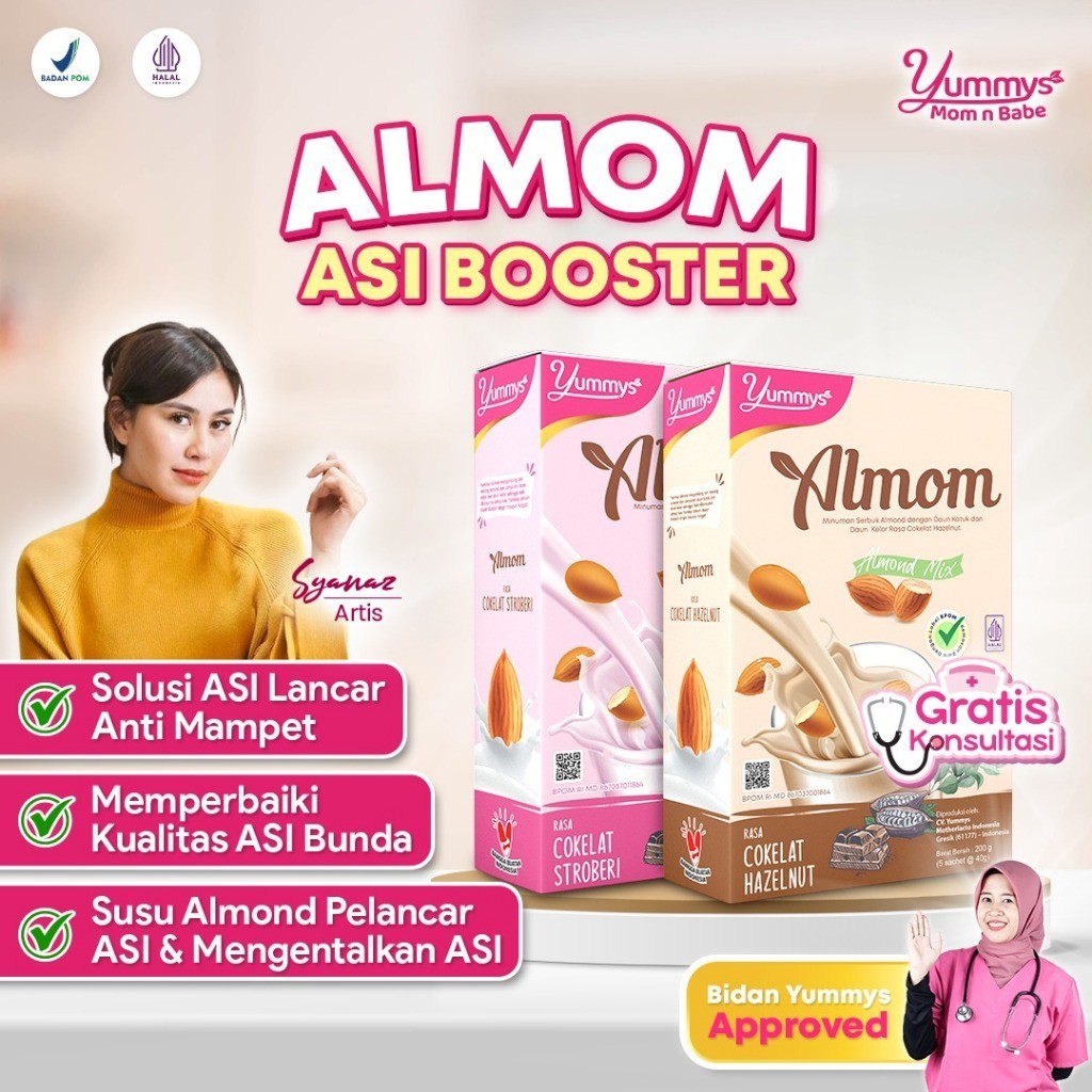 Jual Almom Box Pelancar Asi Busui Dan Tm 3 Susu Almond Asi Booster