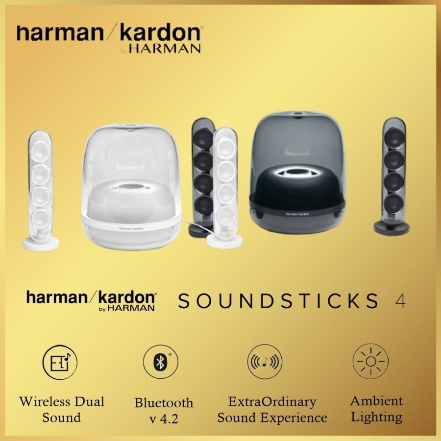 Jual Harman Kardon Soundsticks 4 HK Sound Stick 4 Bluetooth Speaker ...