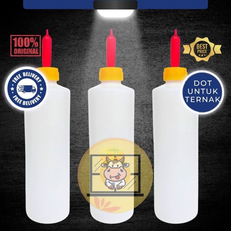 Jual DOT MERAH KUNING 6 CM + BOTOL 400 ML - Untuk Segala Jenis Ternak ...