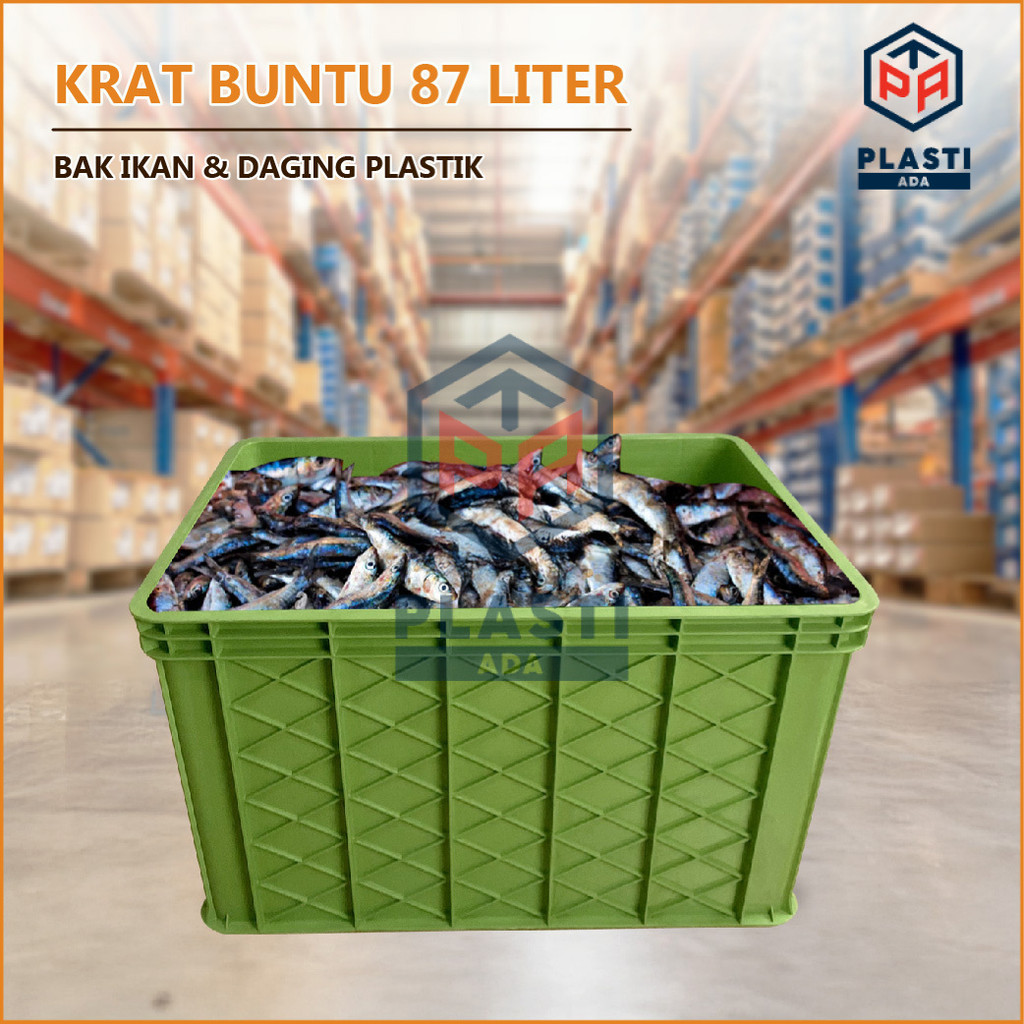 Jual KRAT BUNTU 87 LITER - Bak Ikan Plastik / Container Box Plastik ...