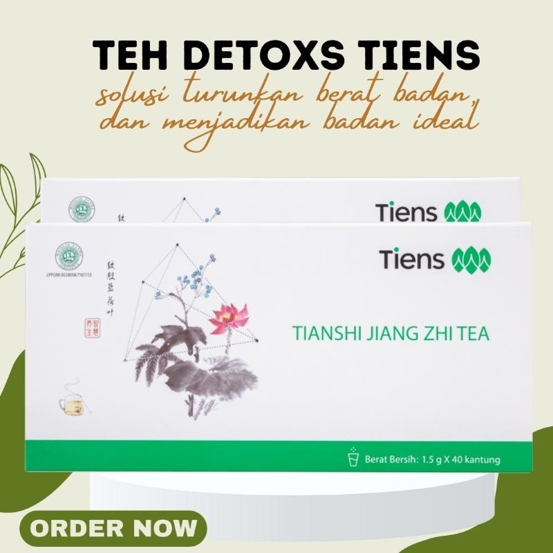 Jual [TERLARIS-ORI] Jiang Zhi Tea TEH DETOX TIENS Original Teh Hijau