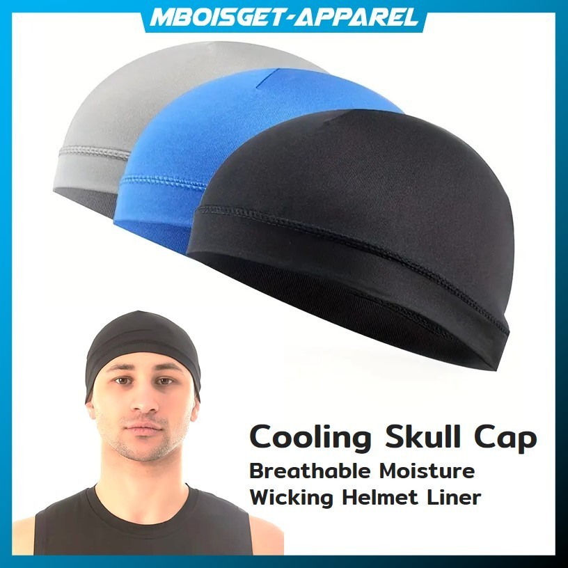 Jual MBOISGET - TOPI HELM SEPEDA BANDANA Bike Hat Helmet Breathable ...