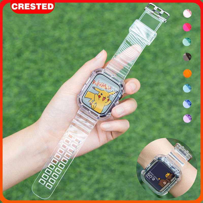 Jual Transparent Case Strap for Tali Jam Tangan Smartwatch T500 T55 ...