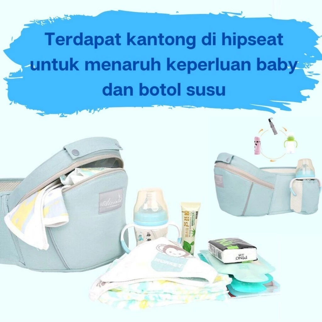 Hipseat Bayi Balita No Box Gendongan Bayi Hipseat Hip Seat Baby Carrier - foto 1