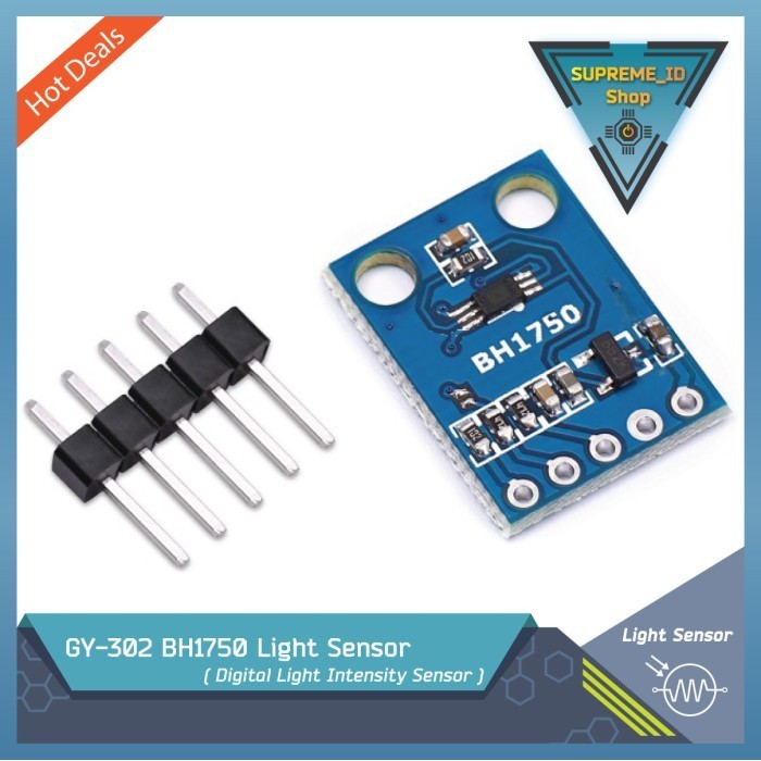 Jual GY-302 BH1750 Light Intensity Illuminance Sensor Module Lux Meter ...