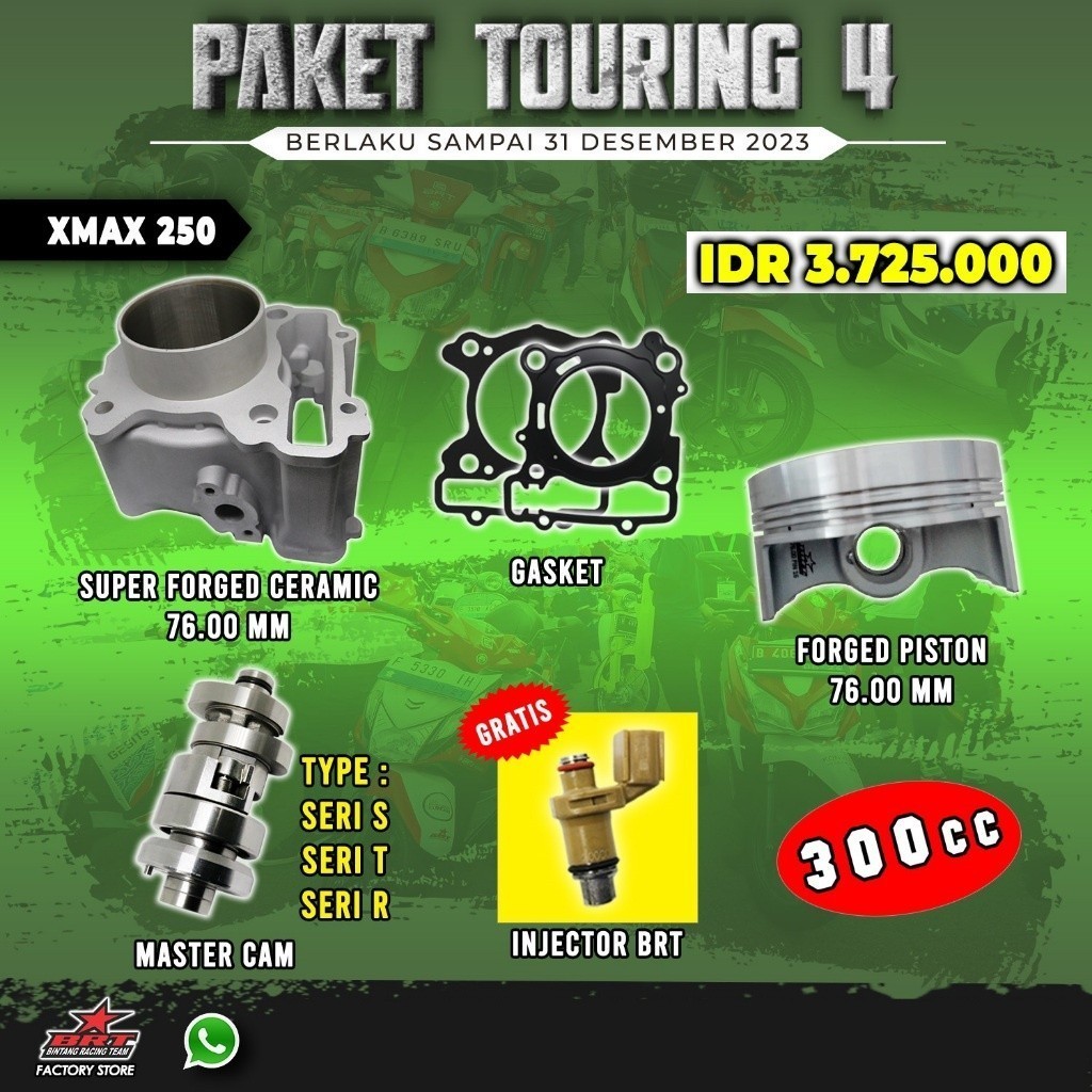 Jual Paket Touring Xmax Bore Up Cc Blok Piston Injector