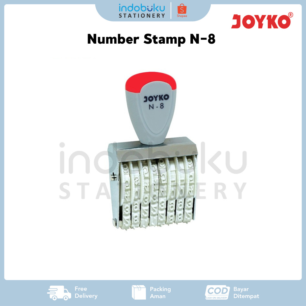 Jual Number Stamp N-8 Joyko Stempel Nomor Joyko N-8 | Shopee Indonesia
