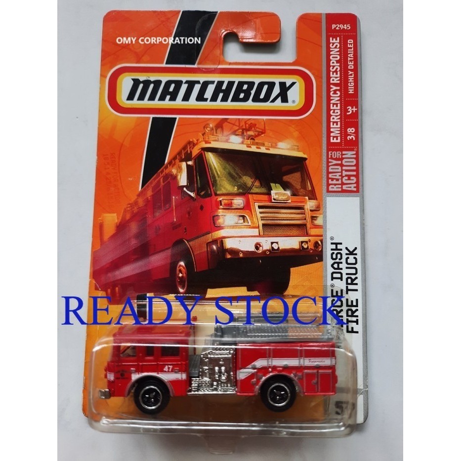 Jual Matchbox Pierce Dash Fire Truck Truk Pemadam Mack Matchbox Fire ...