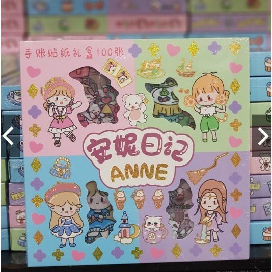 Jual ( AJ )STIKER ANNE MIX WARNA ISI100 LEMBAR | Shopee Indonesia