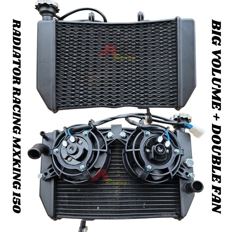 Jual RADIATOR JUPITER MXKING 150 MX KING 150 AH1 RACING DOUBLE FAN BIG ...