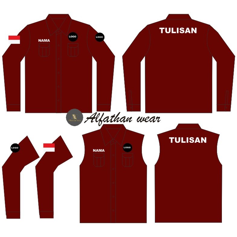 Jual CUSTOM KEMEJA PDL KOMBINASI ROMPI BORDIR/KEMEJA 2in1/KEMEJA PLUS ...
