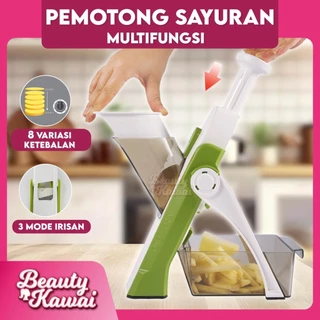 Pemotong Sayuran Multifungsi 8 Ketebalan Praktis