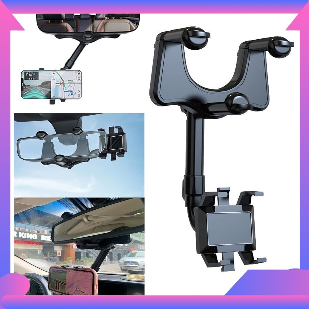 Jual Holder HP Kaca Spion Tengah Mobil Holder Bracket Jepit Stand ...