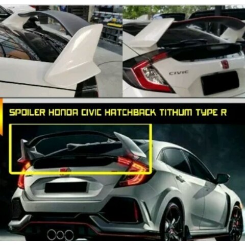 Jual Spoiler Honda Civic Hatchback Import Type R Rear Spoiler | Shopee ...