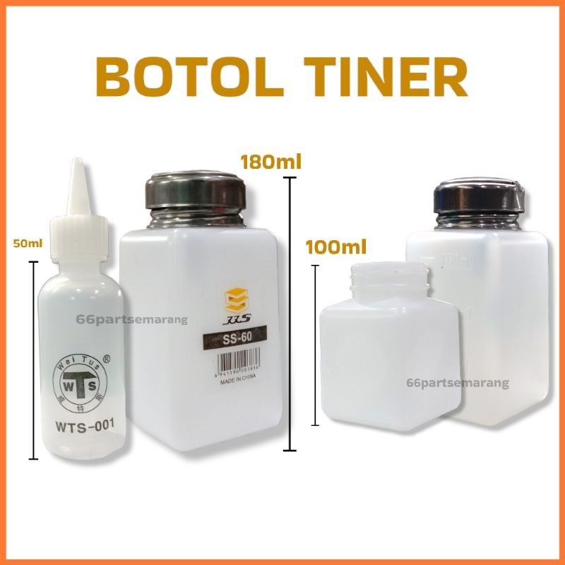 Jual Botol Tiner Cairan Mesin 50ml / 100 ml / 180ml | Shopee Indonesia