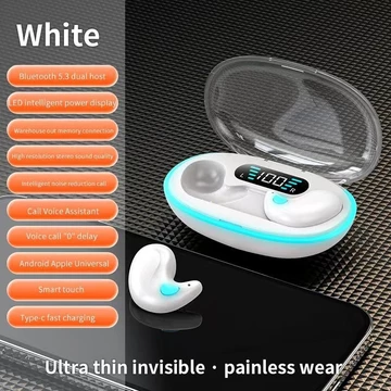 TWS Bluetooth 5.3 Earphones True Wireless Headphones With Mic Button Control Sleep Headset