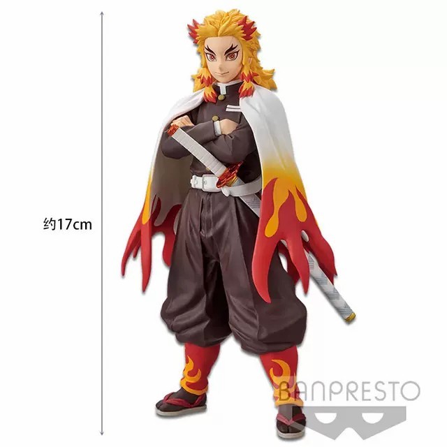 Jual Kyojuro Rengoku Figure Dxf Anime Kimetsu No Yaiba Statue Demon ...