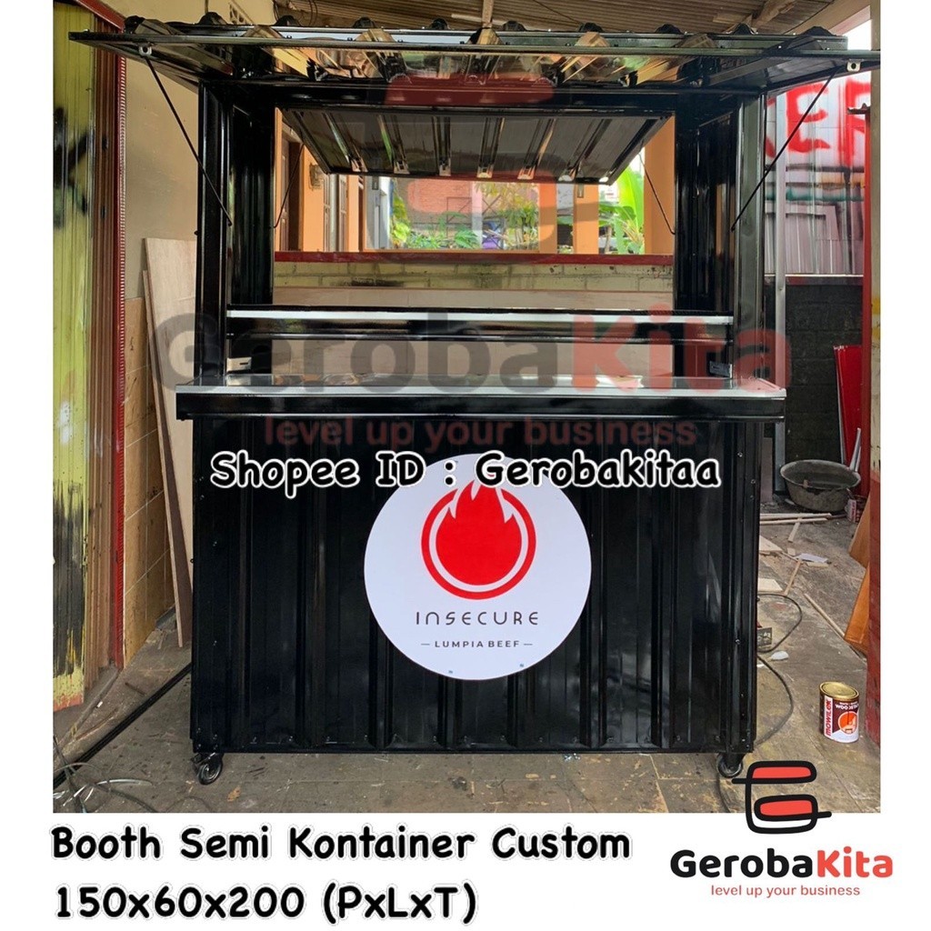 Jual Spesial Promo Sale Booth Semi Kontainer Meja Susun Gerobak