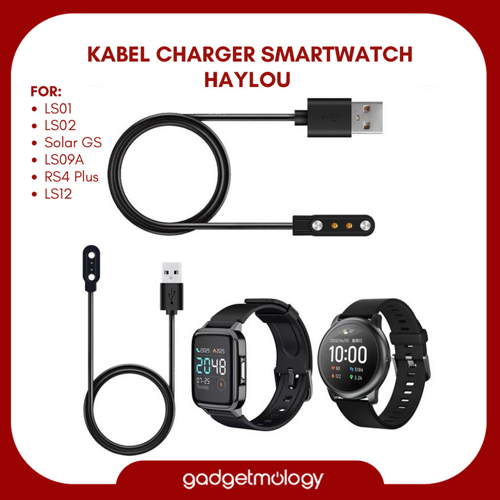 Jual Kabel Charger Smartwatch Haylou LS01 / LS02 Solar GS LS09A RS4