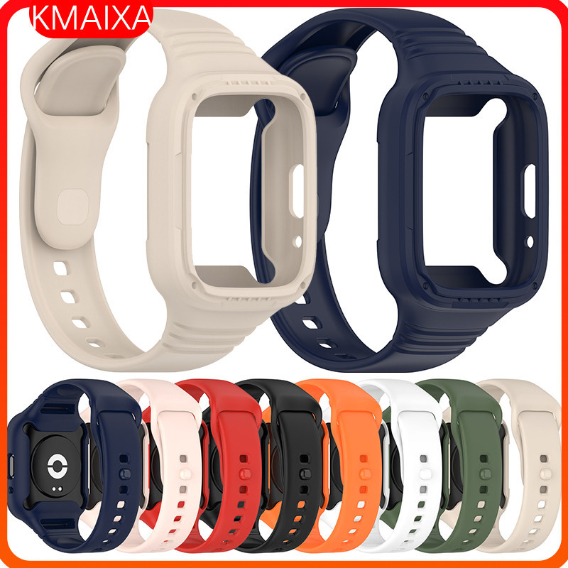 Jual Silicone Case Strap for Redmi Watch 3 Active Mi Watch 3 Lite ...