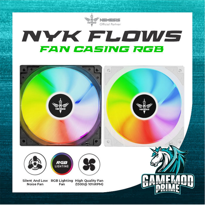 Jual Fan Casing RGB NYK Nemesis FLOWS Kipas CPU Case 12 Cm | Shopee ...