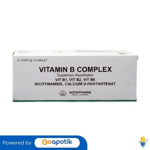 Jual Vitamin B Complex Novapharin Box 100 Kaplet | Shopee Indonesia