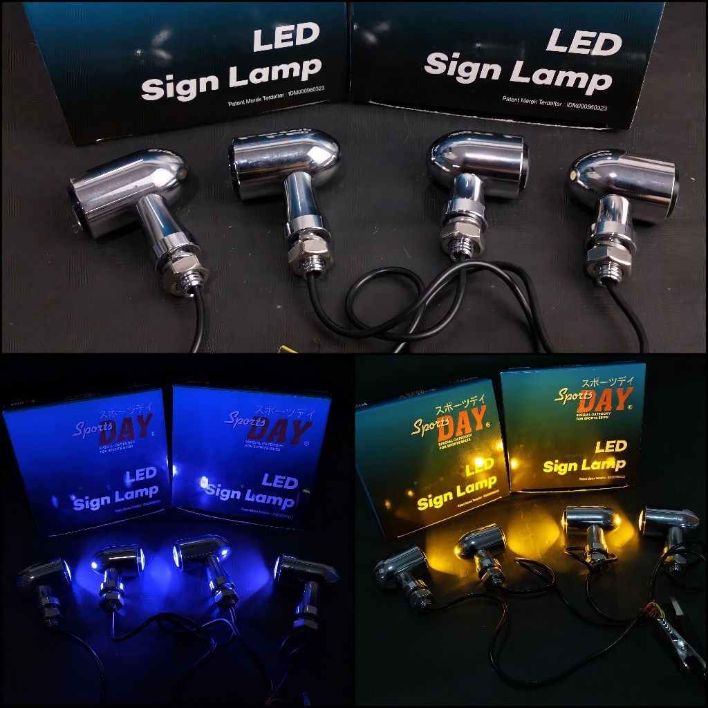 Jual LAMPU SEIN RITING PALU LED DAY MODEL ALMINI STAINLESS NYALA KUNING ...