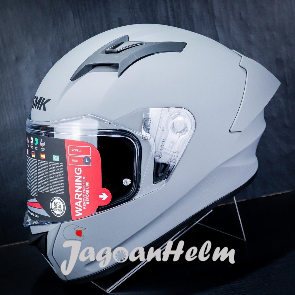 Jual HELM SMK STELLAR S01 MA600 SOLID | MATT NARDO GREY | SINGLE VISOR ...