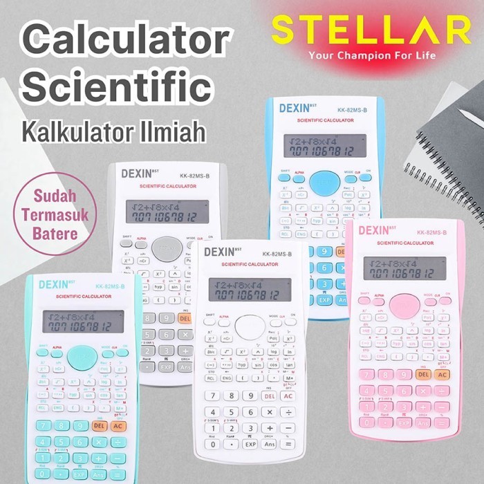 Jual Kalkulator Dexin Sains & Ilmiah 240 Fungsi 82MS | Scientific ...