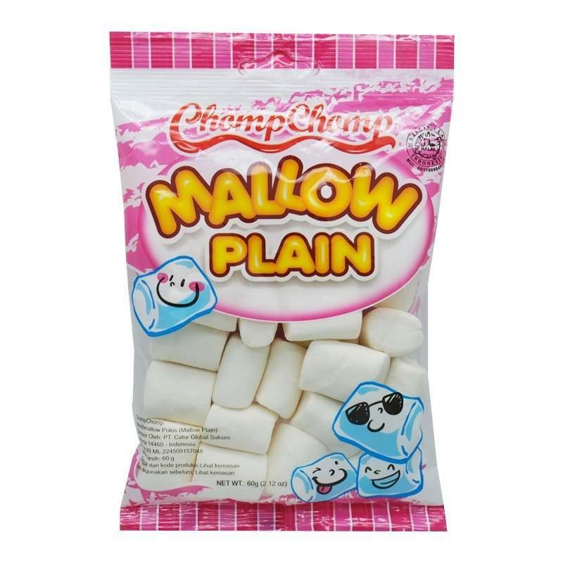 Jual ChompChomp Mallow Plain 60g | Shopee Indonesia