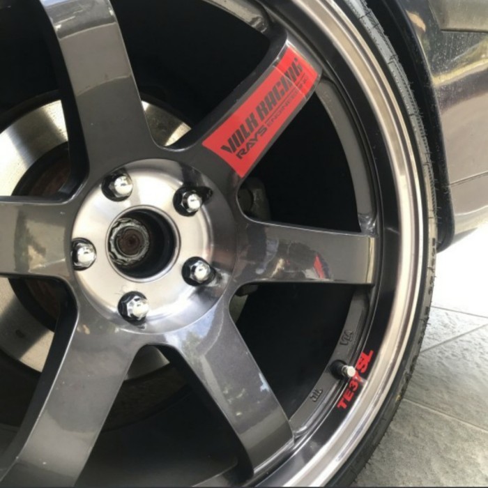 Jual stiker velg mobil Volk Rays Engineering TE37 SL - Biru, R17-R18 ...