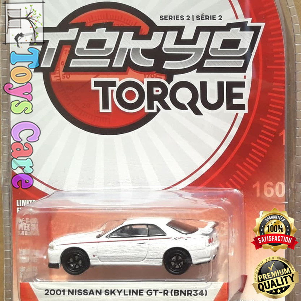 Jual GREENLIGHT TOKYO TORQUE SERIES 2 2001 NISSAN SKYLINE GT-R R34 ...