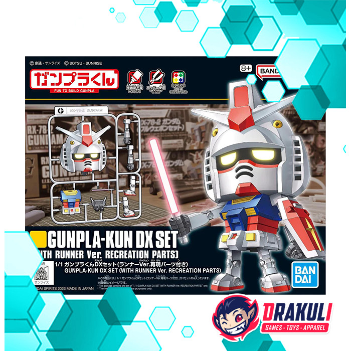 Jual Drakuli HQ BANDAI Plamo 1/1 Gunpla-Kun DX Set (With Runner Ver ...