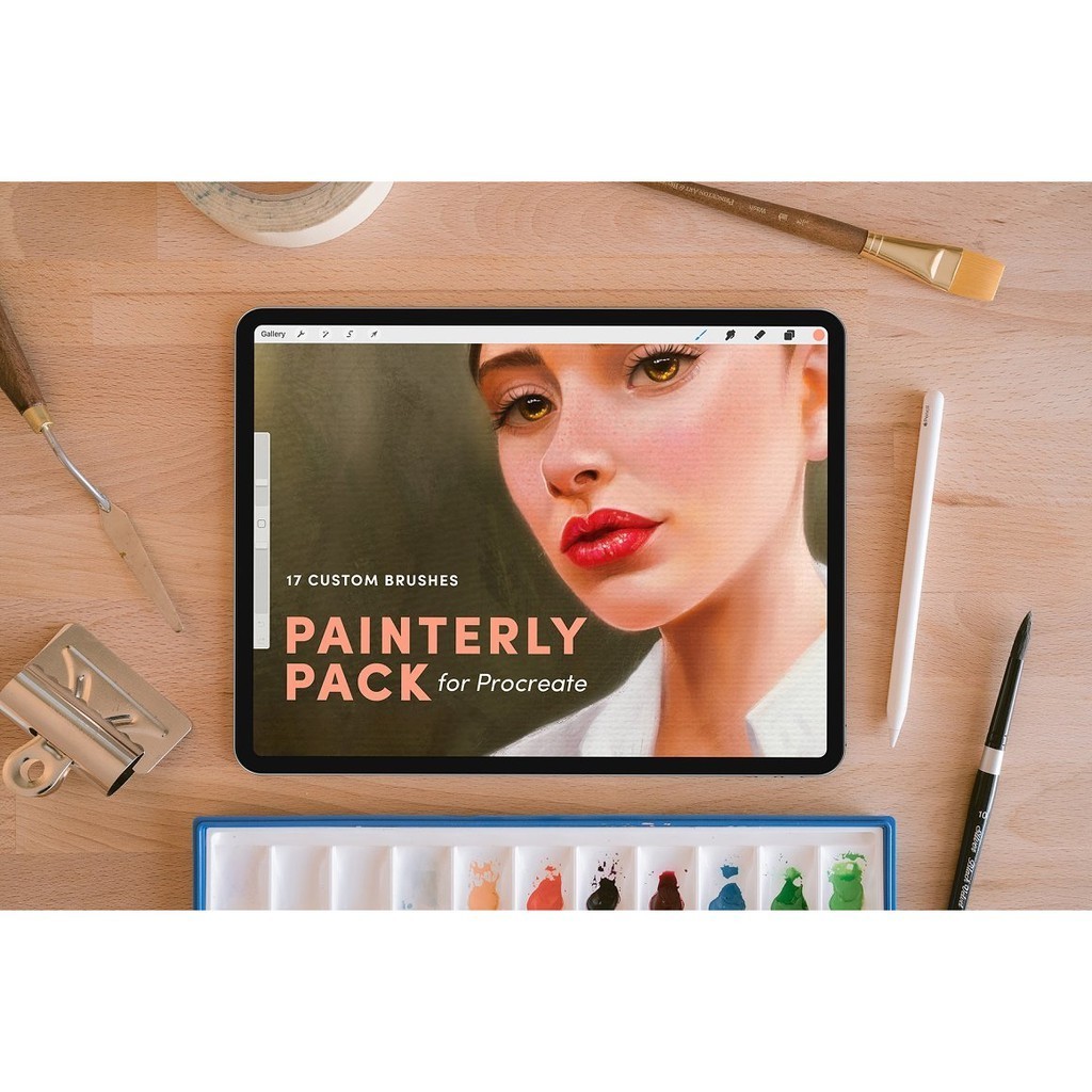 Jual Brush Procreate - Painterly Pack for Procreate | Shopee Indonesia
